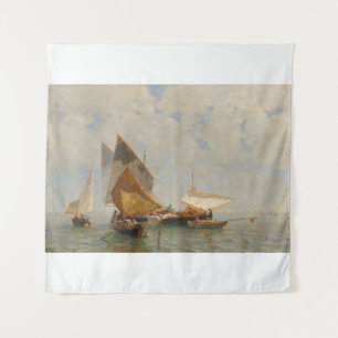Venice, fisherboat in the lagoon (1889) tapestry