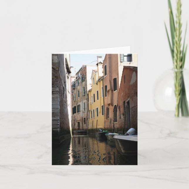 Venice From The Gondola Card (Front)