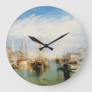 Venice, from the Porch of Madonna della Salute Large Clock