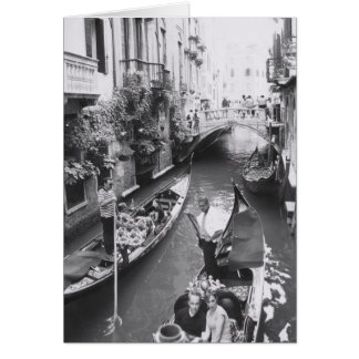 Venice Gondola Romantic Italy Greeting Note Card