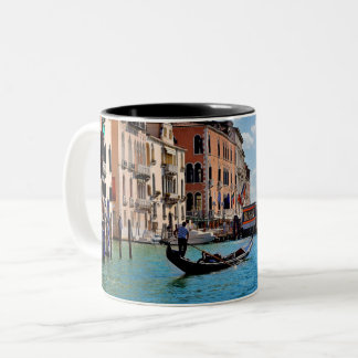 Venice Gondolas Italy Europe Two-Tone Coffee Mug