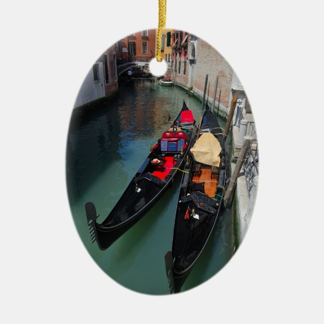 Venice Gondolas Ornament (Front)