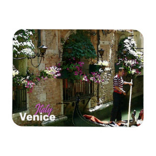 Venice Gondolier Travel Souvenir  Magnet