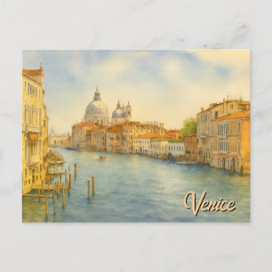 Venice Grand Canal Landscape Postcard