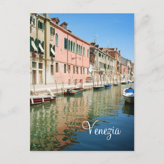 Venice houses postcard (Front)