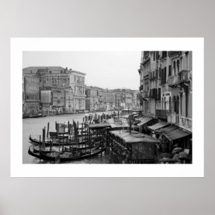 Venice in B&W Poster