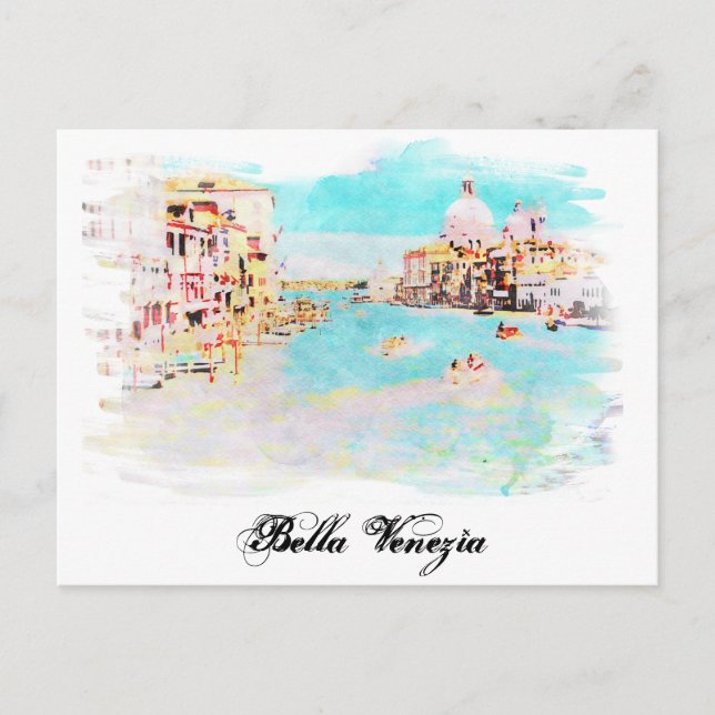 **  Venice Italian Language Venezia Italia AP12 Postcard (Front)