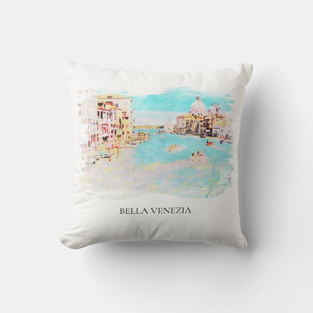 **  Venice Italian Language Venezia Italia Throw Pillow (Front)