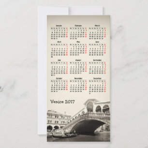 Venice, Italy 2018 calendar Photocard