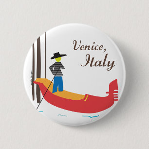 Venice Italy 2 Inch Round Button