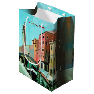 Venice, Italy   Campo San Barnaba Medium Gift Bag