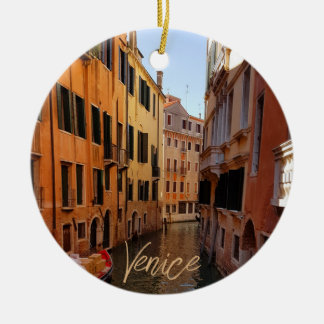Venice Italy Canal Buildings Travel Ceramic Ornament