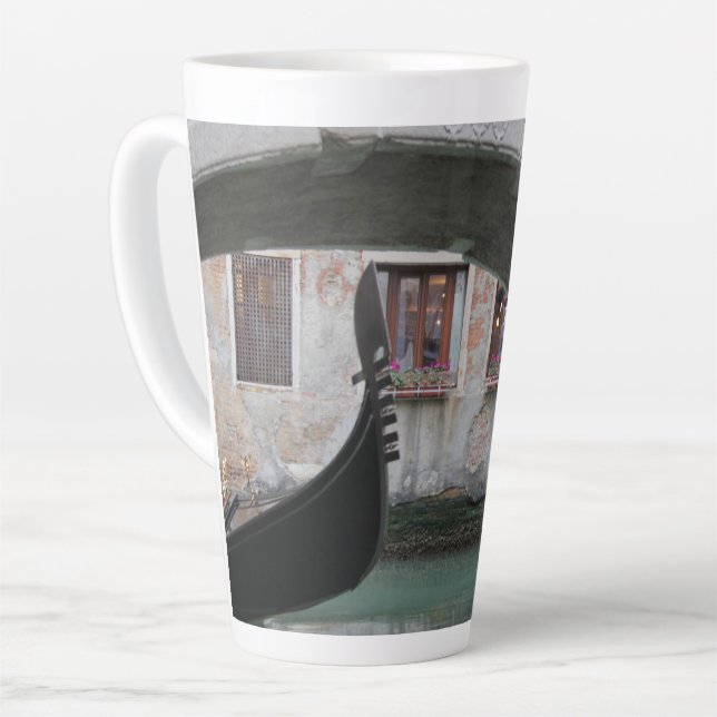 Venice Italy Gondola Latte Mug (Left Angle)