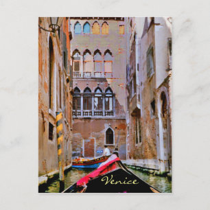 Venice Italy Gondola Postcard