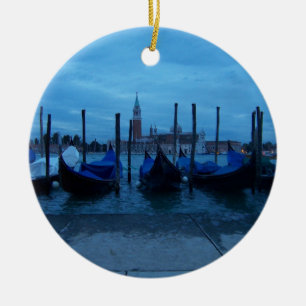 Venice Italy Gondolas Ceramic Ornament