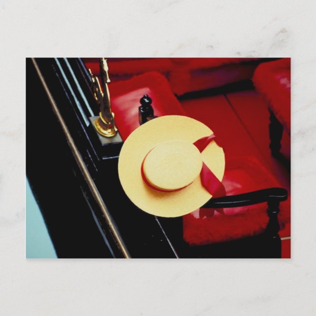 Venice Italy Gondoliers Hat ~ Italian Romance Postcard (Front)
