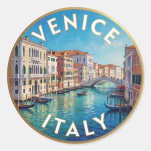 Venice Italy Grand Canal Classic Round Sticker