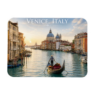 Venice Italy Grand Canal Gondola Sunset Magnet