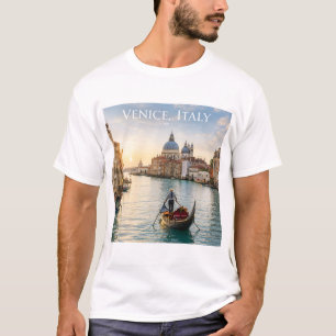 Venice Italy Grand Canal Gondola Sunset T-Shirt