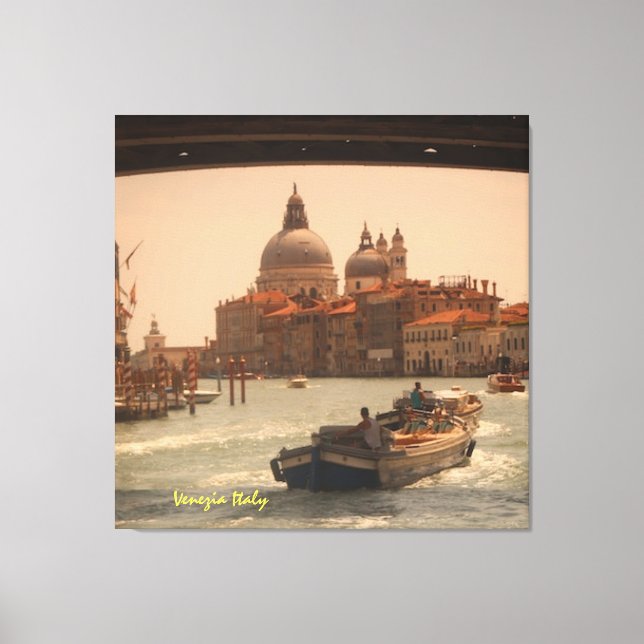 Venice Italy Grand Canal Vintage  Canvas Print (Front)