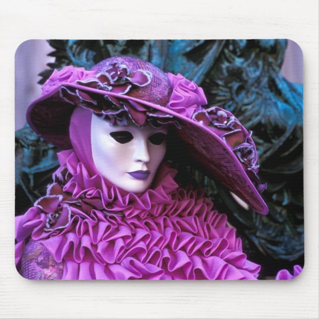 Venice, Italy (IT) - Carnival Mask Mouse Pad (Front)