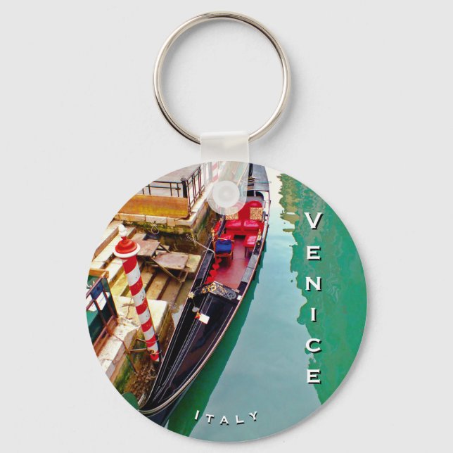 Venice, Italy (IT) - Gondola Station Keychain (Front)