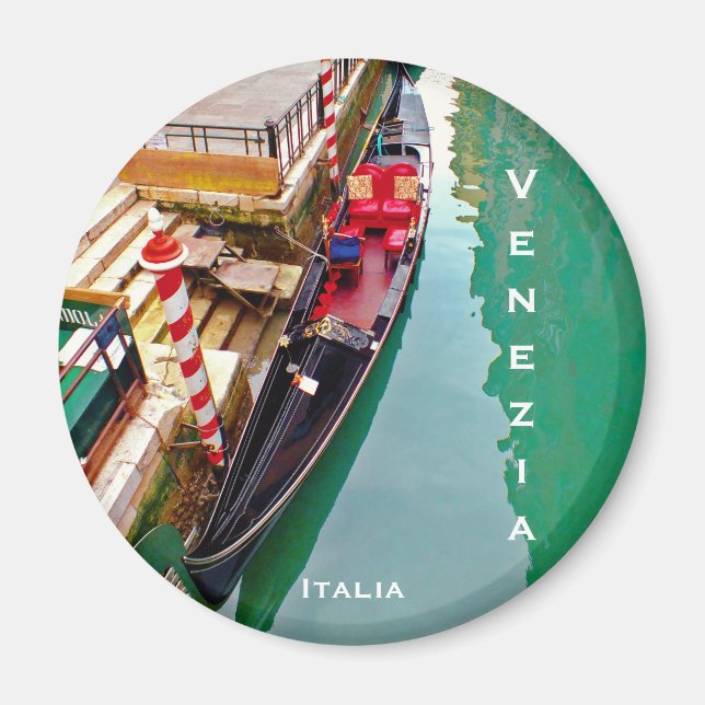 Venice, Italy (IT) - Gondola Station Magnet (Front)