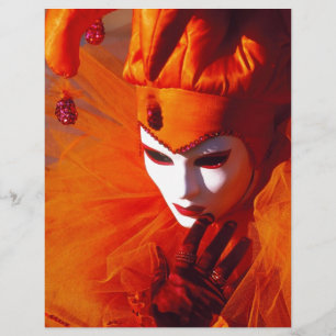 Venice, Italy (IT) - Orange Carnival Costume