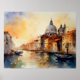 Venice Italy Landscape Art Print Poster
