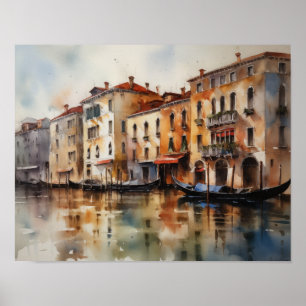 Venice Italy Landscape Art Print Poster