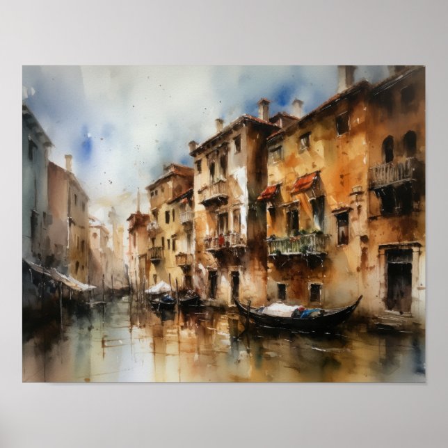 Venice Italy Landscape Art Print Poster (Front)