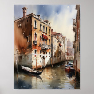 Venice Italy Landscape Art Print Poster