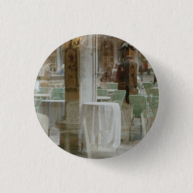 Venice, Italy: Piazza San Marco, St. Mark's Square 1 Inch Round Button (Front)
