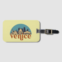 Venice Italy Retro City Skyline Cityscape Art