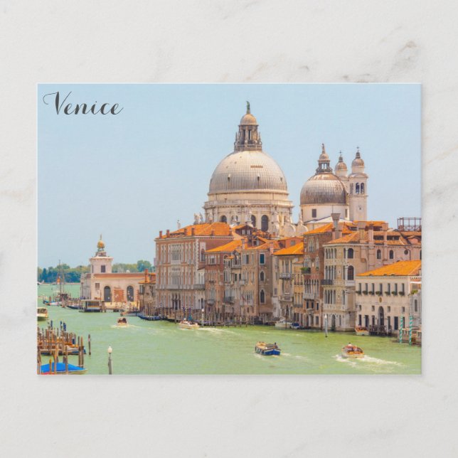 Venice Italy Santa Maria della Salute Postcard (Front)
