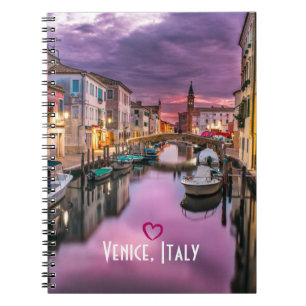Venice, Italy Scenic Canal & Venetian Architecture Notebook
