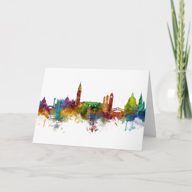 Venice Italy Skyline Card (Front)