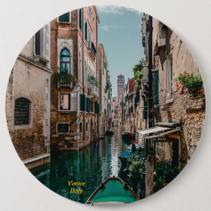 Venice Italy The Floating City 6 Inch Round Button