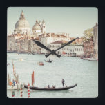 Venice, Italy | The Grand Canal Square Wall Clock<br><div class="desc">© Keri Bevan / Wild Apple. Photo of Grand Canal in Venice</div>