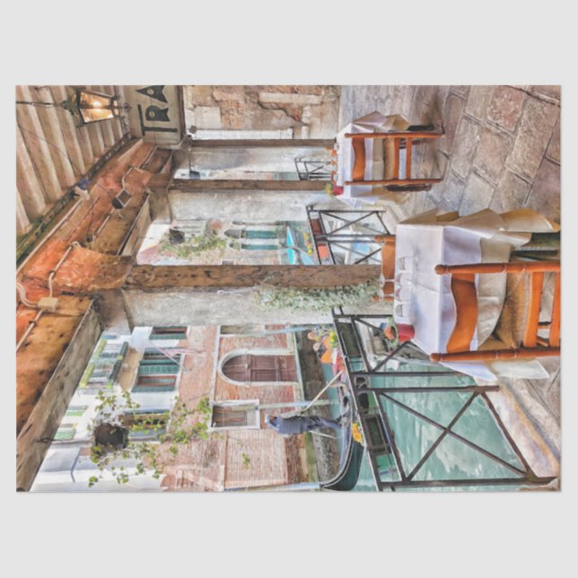 Venice, Italy Tissue Paper (Front)