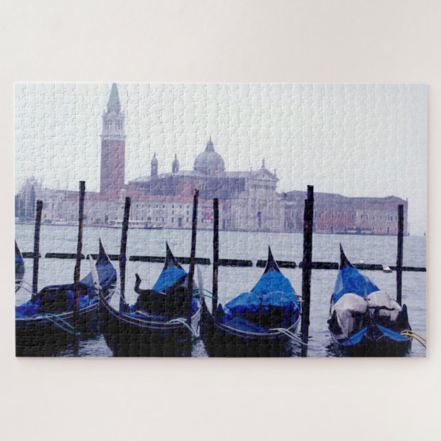 Venice Italy Travel Grand Canal Gondolas Jigsaw Puzzle (Horizontal)