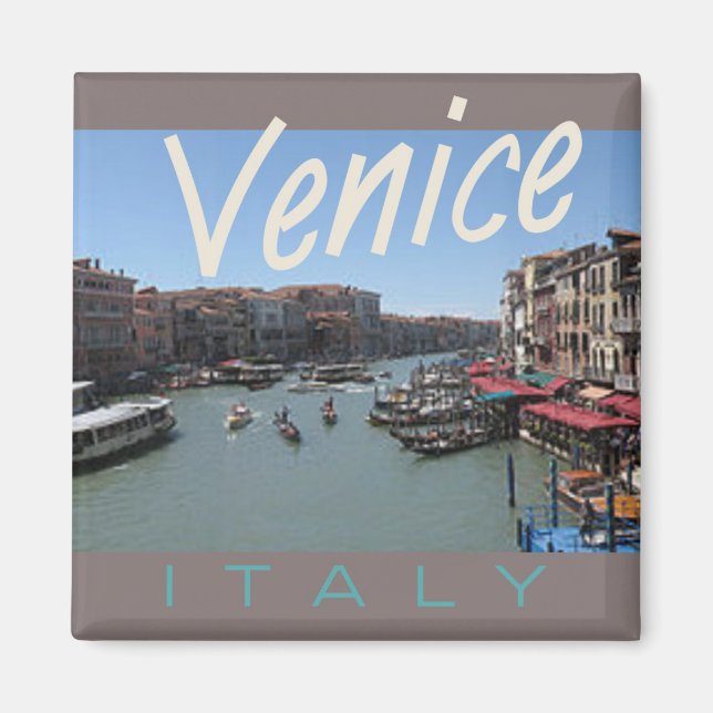 Venice Italy Travel Photo Souvenir Fridge Magnet (Front)