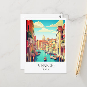 Venice Italy Travel Postcard