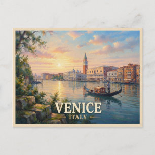 Venice Italy Travel Postcard
