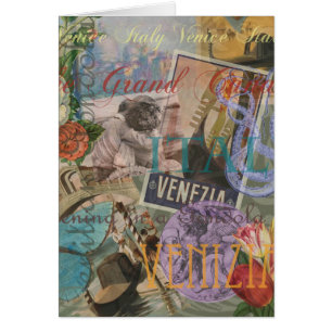 Venice Italy Travel Vintage Pretty Colourful Art
