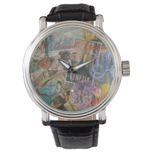 Venice Italy Travel Vintage Pretty Colourful Art Watch