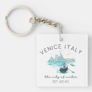 Venice Italy Vacation Souvenir Keychain