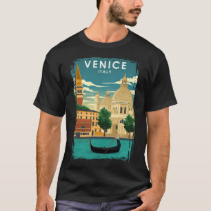 Venice Italy Vintage Minimal Travel Poster  T-Shirt