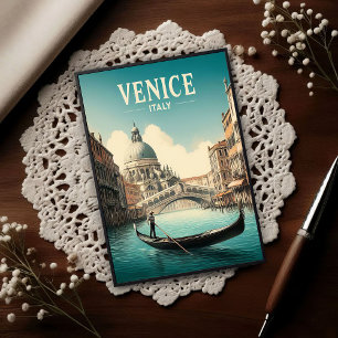 Venice Italy Vintage Travel Postcard