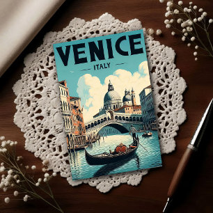 Venice Italy Vintage Travel Postcard